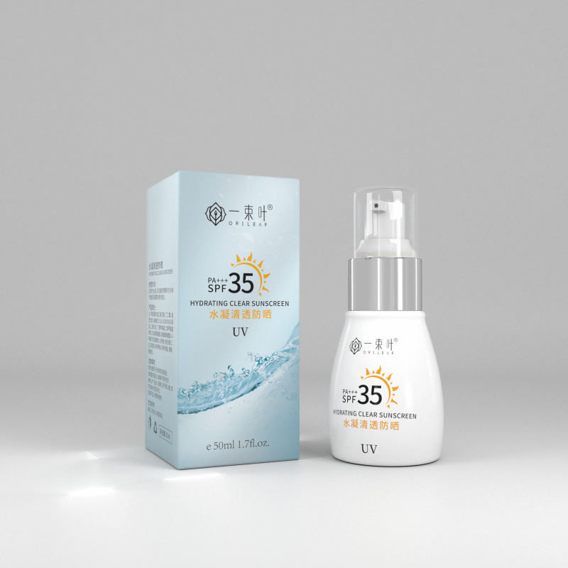 一束叶水凝清透防晒露